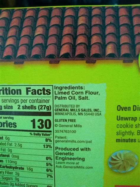 Old El Paso Taco Shells, Stand 'n Stuff: Calories, Nutrition Analysis ...