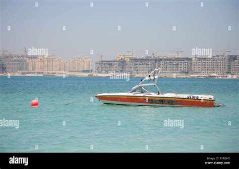 Palm Jumeirah under construction a luxury residential island that is ...