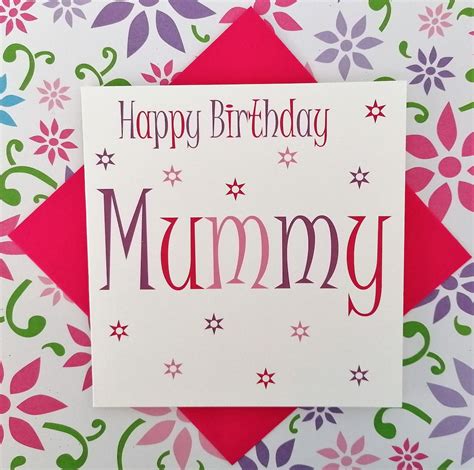 Happy Birthday Mummy Card - Etsy