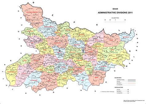 High Resolution Map of BIHAR [HD] - BragitOff.com