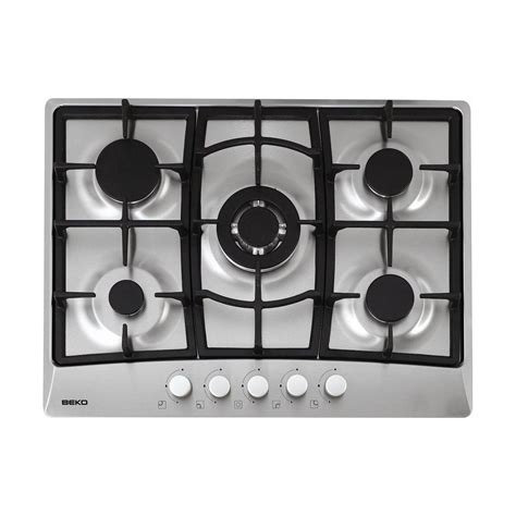 Beko Built-in Gas Hob - 5 Burners - 70cm (HIG 75221 SX) | Xcite ...