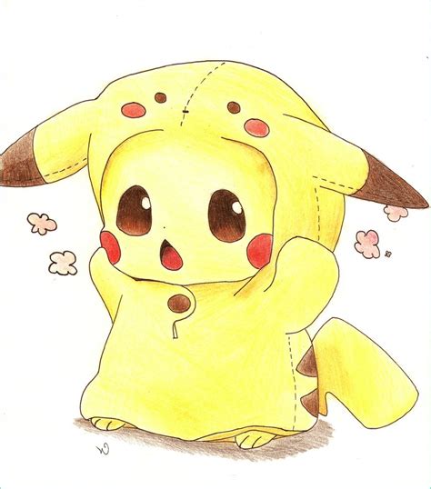 14 Beau De Pikachu Kawaii Dessin Photographie - Coloriage