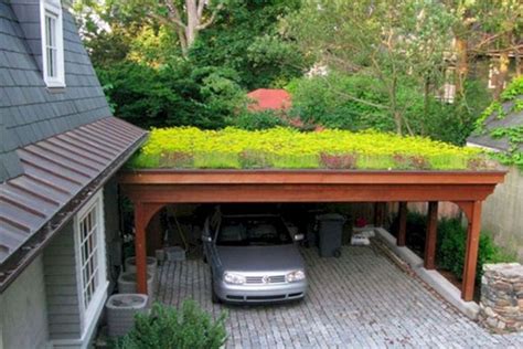 Rooftop Garden Ideas 14 | Carport designs, Green roof house, Roof plants