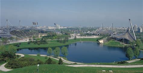 Olympia Park buildings and landscape for the XX. Olympic Games 1972 in ...