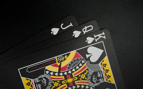 Black Playing Cards on Black Background · Free Stock Photo