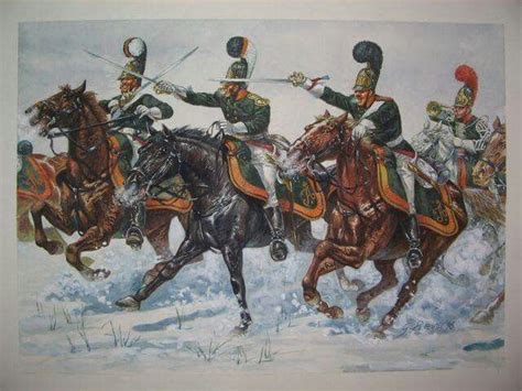 Russian Dragoons, Battle of Eylau, Feb.1807 | Historical painting, Napoleonic wars, Military art