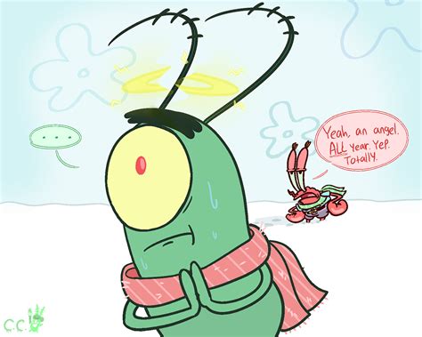 creativec0pep0d: will krabs let plankton get... | is totally not plankton