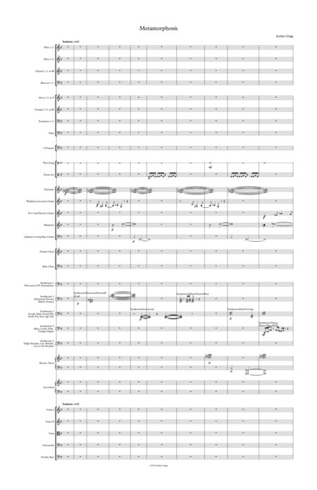 Metamorphosis Sheet Music | Jordan Grigg | Full Orchestra