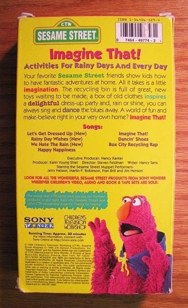 Sesame Street Imagine That VHS Video 1996 | eBay