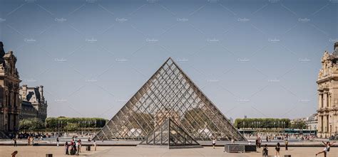 Louvre museum entrance in Paris | Architecture Stock Photos ~ Creative ...