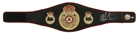 Lot Detail - Mike Tyson Signed WBA Belt