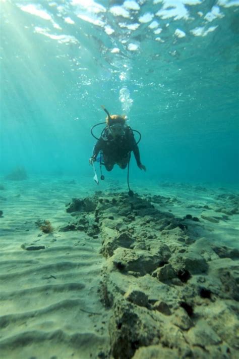 Pavlopetri, Greece. The ruins of the ancient Mycenaean town of Pavlopetri date back to the ...