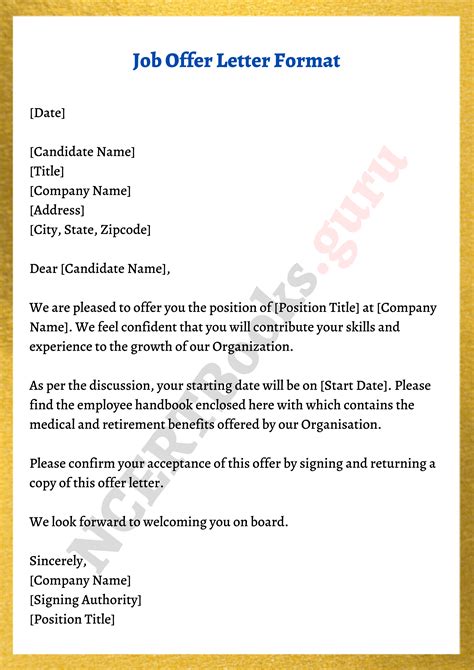 Free Job Offer Letter Format & Samples | How to Write a Job Offer Letter?