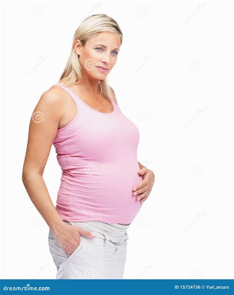 Royalty Free Stock Image: Mature pregnant woman day dreaming. Image: 15724736