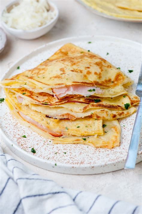 Savory Crepes (with ham, cheese, and eggs) - Everyday Delicious