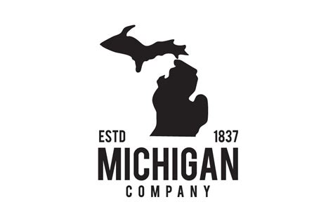 Michigan State Map Icon Logo Design Graphic by dimensi design ...