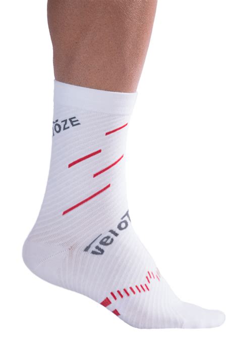 veloToze Cycling Sock - Active Compression with Merino Wool Blend