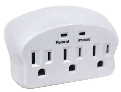 POWER FIRST, Multi-Outlet Tap Surge Protector, 15 A, Surge Protector ...