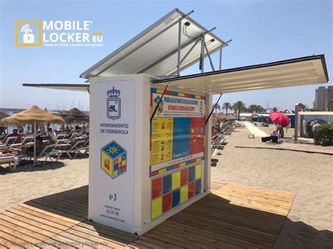 Beach lockers: security and service on the beach | Mobile Locker