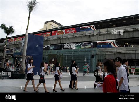 BTS station near Siam Paragon , Bangkok , Thailand Stock Photo - Alamy