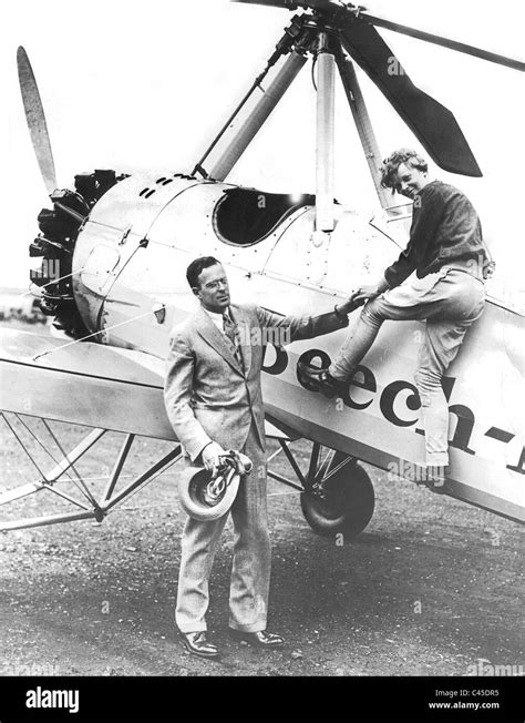 Amelia Earhart and her husband George Palmer Putnam Stock Photo - Alamy