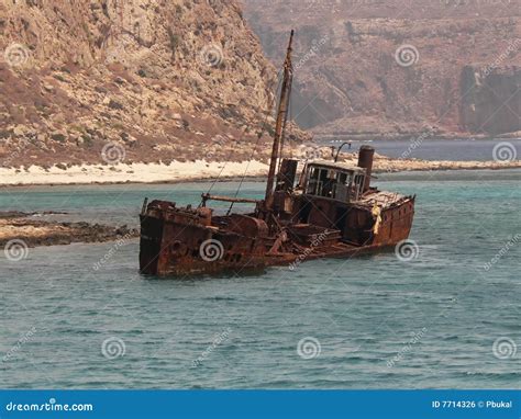 Shipwreck stock photo. Image of coral, boat, blue, island - 7714326