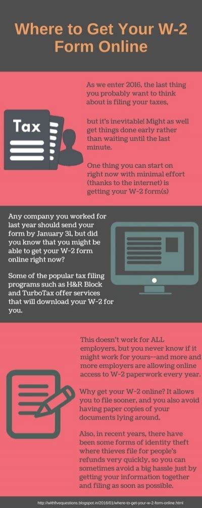 Where to Get Your W-2 Form Online