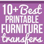 10+ Best Printable Transfers for Furniture - Free! - The Graphics Fairy