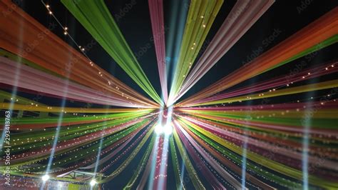 Light decoration of dandiya ground Stock Photo | Adobe Stock