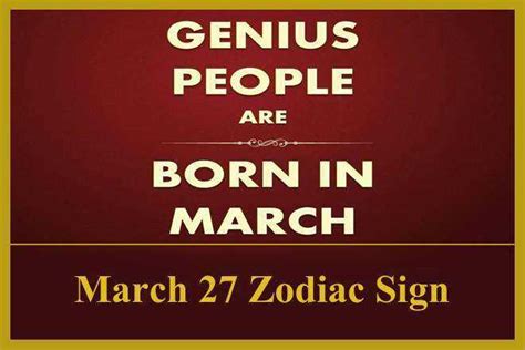 March 27 Zodiac Sign, March 27th Zodiac, Personality, Love ...