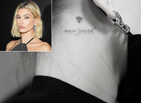 Hailey Baldwin's Tattoo Artist Shows Off 'New York' Ink Behind Her Ear