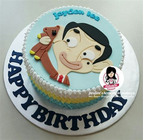 Mr Bean Design Fresh Cream Cake | Mr bean cake, Cake designs birthday, Bean cakes