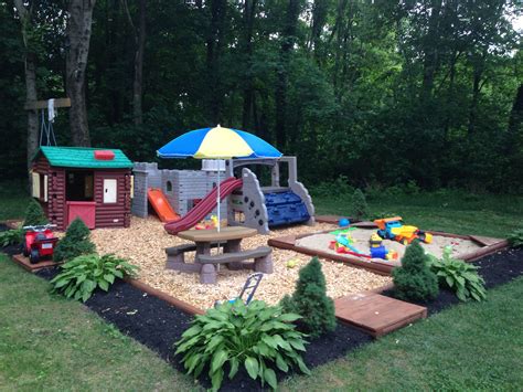 Backyard Play Area | Play area backyard, Kid friendly backyard, Backyard kids play area