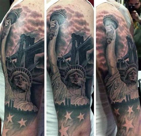 Statue Of Liberty Tattoos With Guns