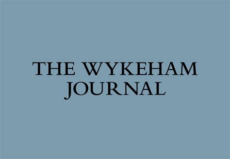 The Wykeham Journal on Behance