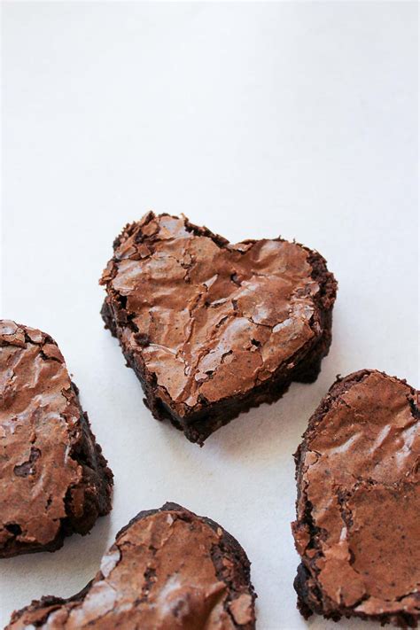 Heart Shaped Brownies - Sweets by Elise