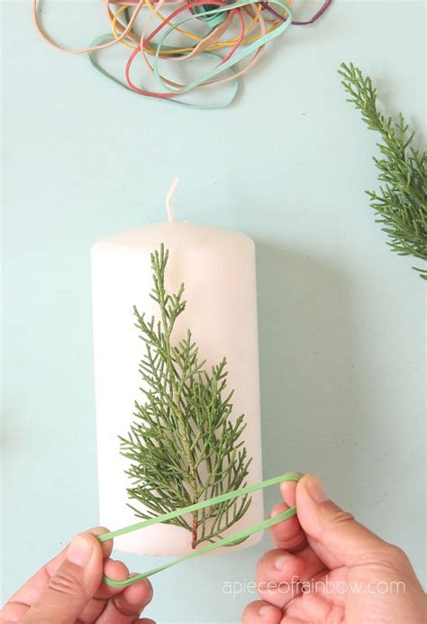 DIY Christmas Candles: 3 Easy Decorations! - A Piece Of Rainbow