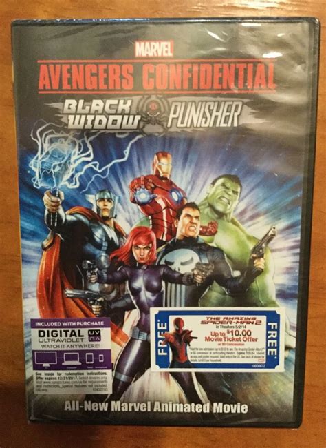 Avengers Confidential: Black Widow & Punisher [New DVD] UV/HD Digital Copy, Wi