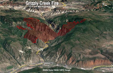 Grizzly Fire burns across I-70 and the Colorado River - Wildfire Today