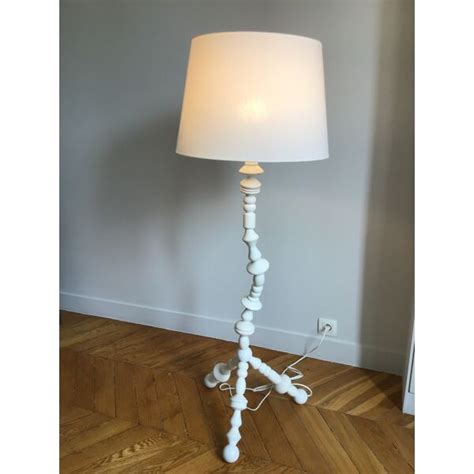Lampe sur pied Ikea Svarva couleur blanche | Selency