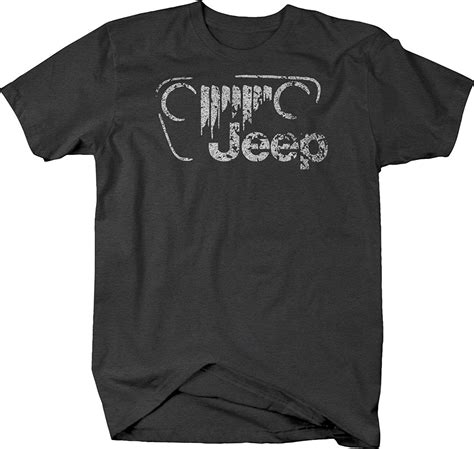 2019 Summer Cool Men Tee Shirt Jeep Vintage Off Road Grill Logo JK TJ CJ T shirt Funny T shirt ...