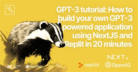 GPT-3 tutorial: How to build your own GPT-3 powered application using NextJS and Replit in 20 ...