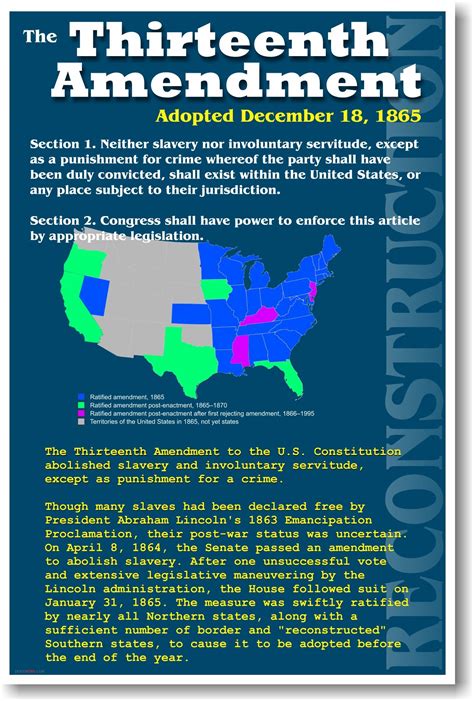 Buy U.S. Reconstruction - 13th Amendment - Civil War History Classroom ...