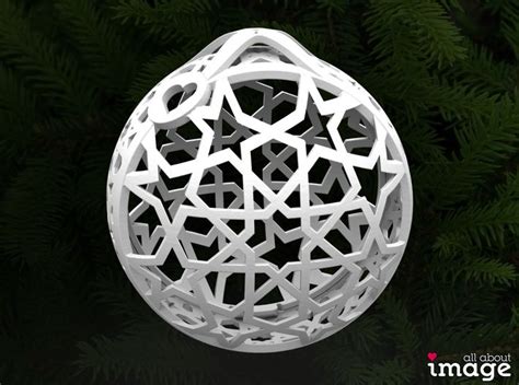 Customizable Christmas Ornament - Geometric 1 by AllAboutImage on Shapeways | Christmas ...