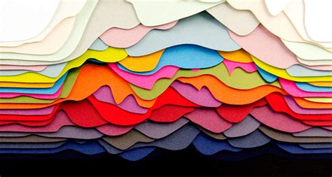 Colourful Layered Paper Sculptures By French Artist And Designer Maud ...