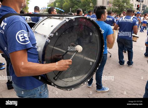 Marching bass drum closeup - USA Stock Photo - Alamy