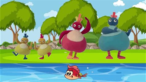 Twirlywoos - BigHoo Toodloo Chickedy and Chick Are Dancing To Red Fish Song - YouTube