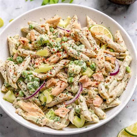 The BEST Creamy Tuna Pasta Salad | Healthy Fitness Meals