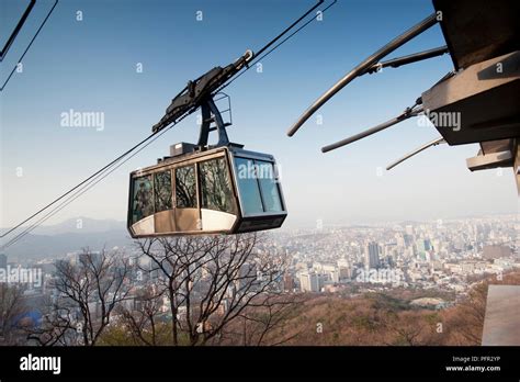 N seoul tower cable car hi-res stock photography and images - Alamy