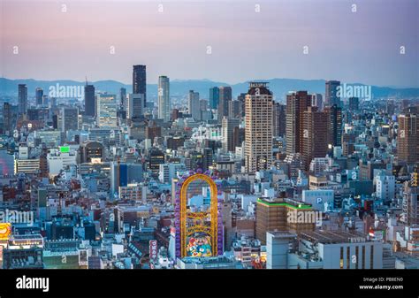 Japan, Osaka City, Downtown Osaka Skyline Stock Photo - Alamy